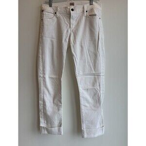Citizens Of Humanity Ava White Low Rise Straight Leg Jeans Womens Size 28 Beach